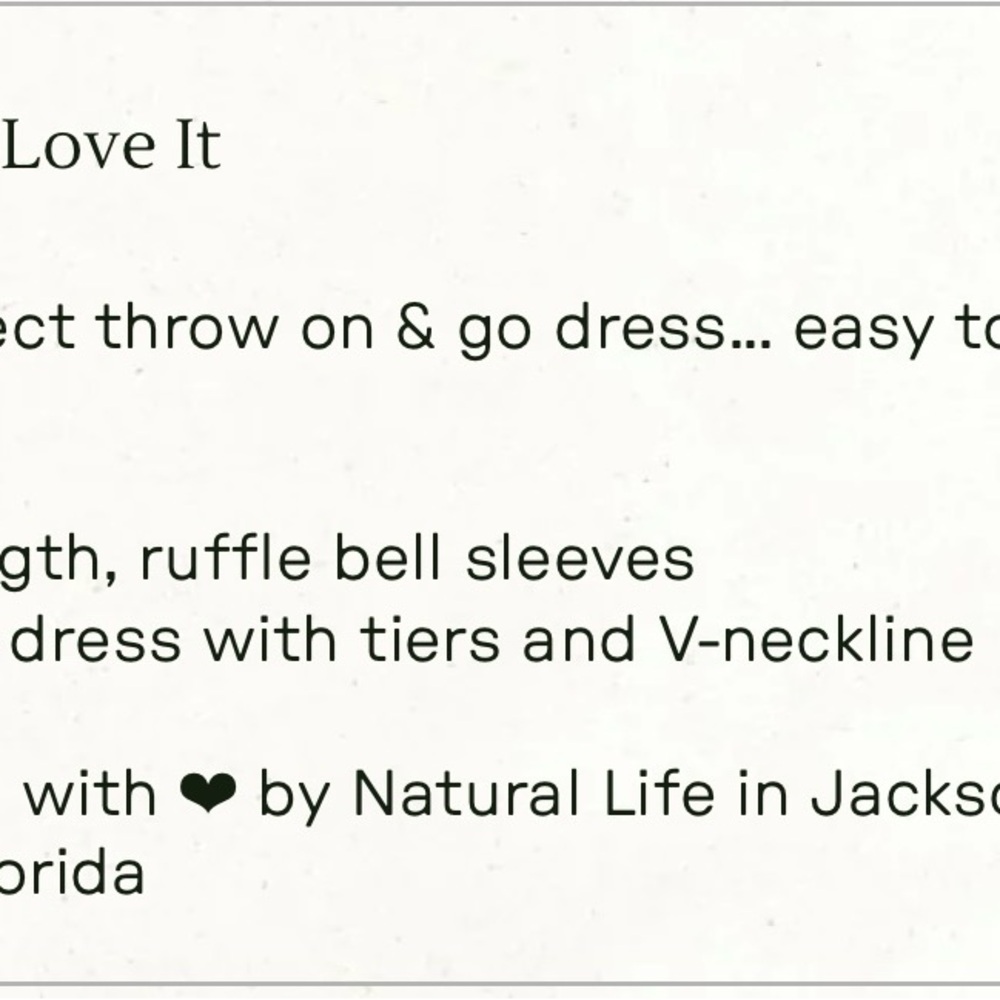 Natural Life Floral Boho Dress - Picture 6 of 7